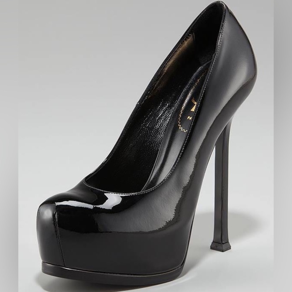 Saint Laurent Patent Leather Tribtoo Stiletto Pumps size 39